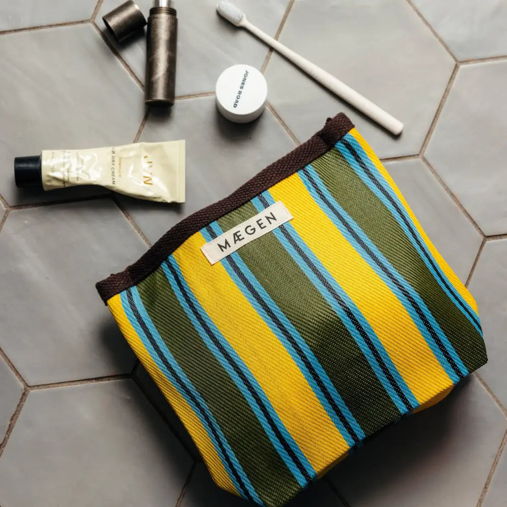 MÆGEN - Pouch | Chocolate/Yellow/ Olive