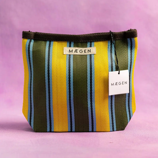 Mægen Pouch - Chocolate/Yellow/ Olive