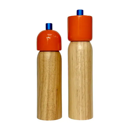 Salt & Pepper Grinders - Orange & Blue / Large
