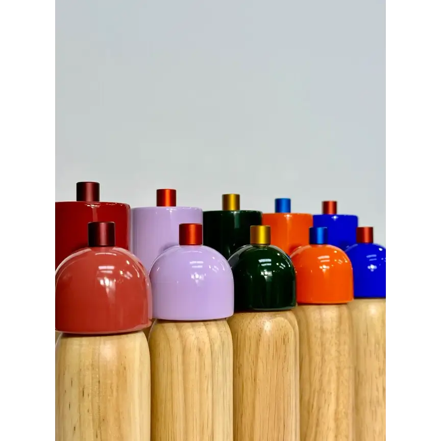 Salt & Pepper Grinders - Green & Gold / Large