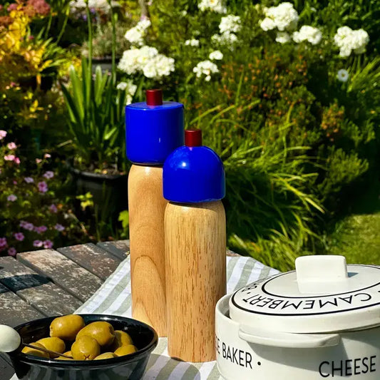 Salt & Pepper Grinders - Navy & Red / Medium