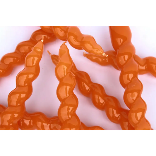 Spiral Taper Candles - Tangerine