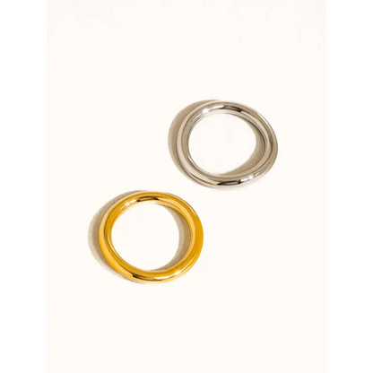 Maiq Accessories - Andrée Double Two Tone Ring Multi-Coloured