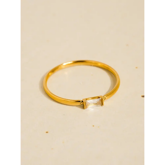 Maiq Accessories - Côme Minimalist Thin CZ Ring Band