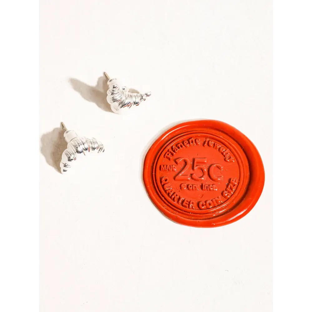 Gaëlle 18K Gold Petite Croissant Stud - PABOOM