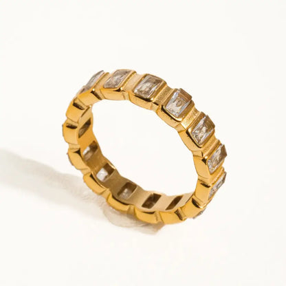 Gold + Rhinestone Ring - PABOOM