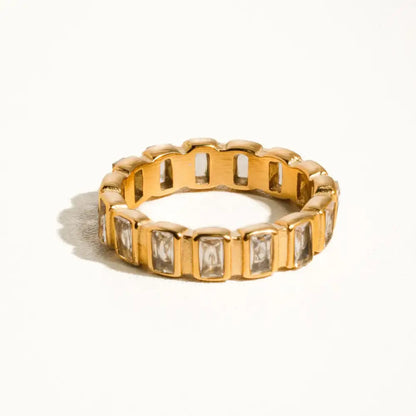 Gold + Rhinestone Ring - PABOOM
