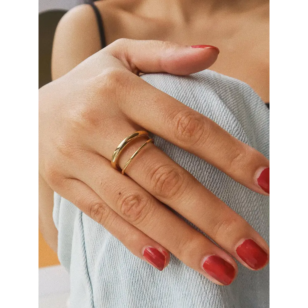 Maiq Accessories - Harvey Classic Double Band Ring
