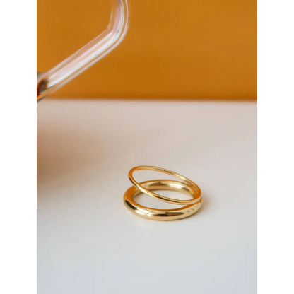 Maiq Accessories - Harvey Classic Double Band Ring