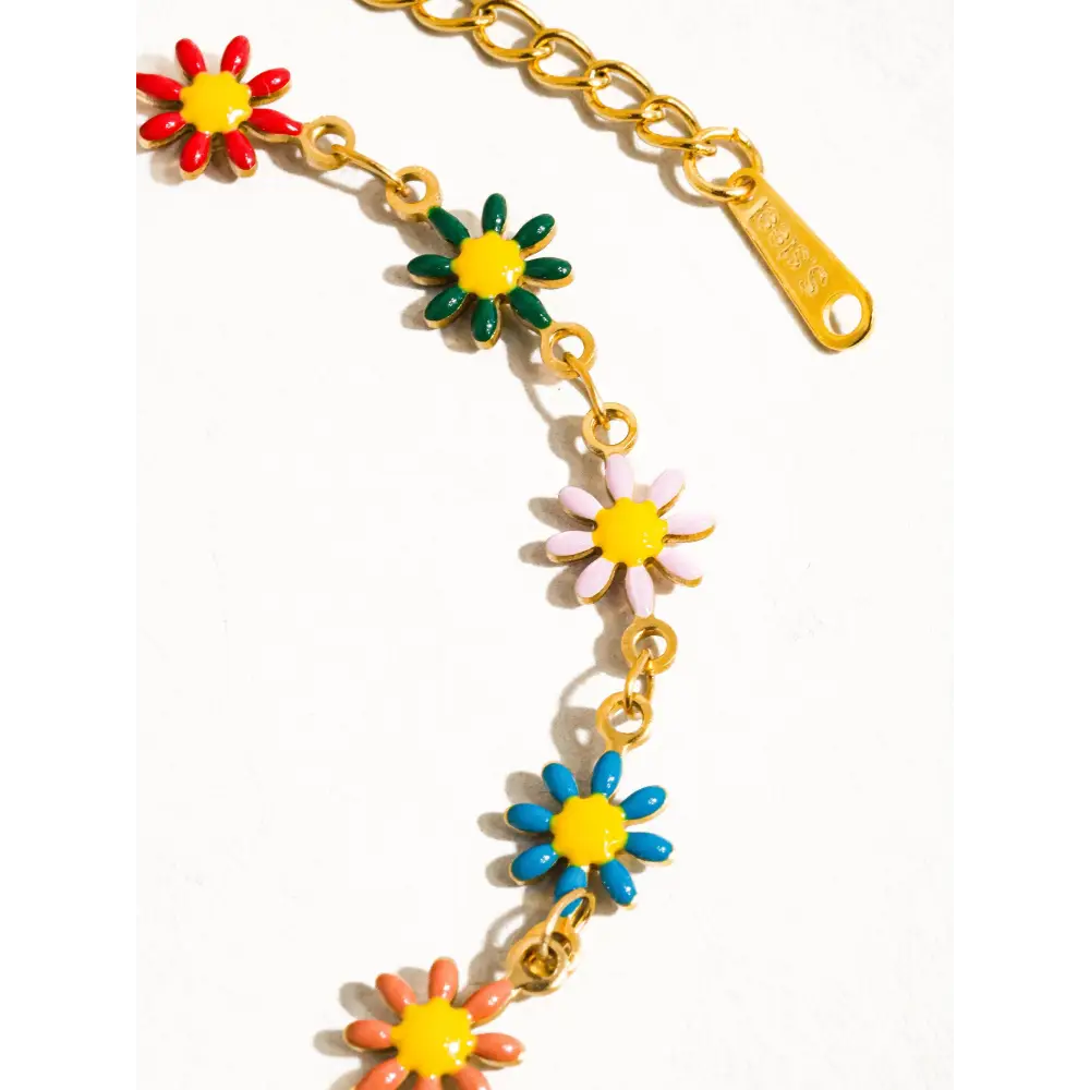 Maiq Accessories - Lea Daisy Chain Bracelet Multi-Coloured