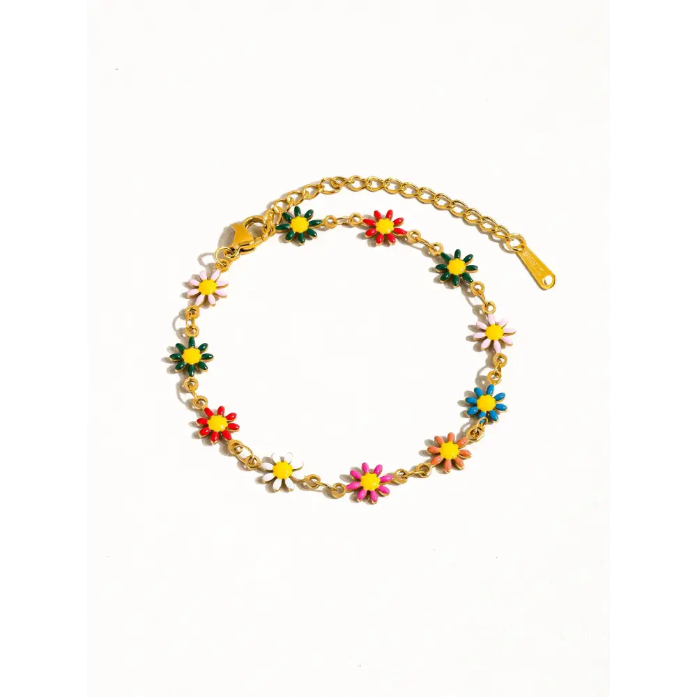 Maiq Accessories - Lea Daisy Chain Bracelet Multi-Coloured
