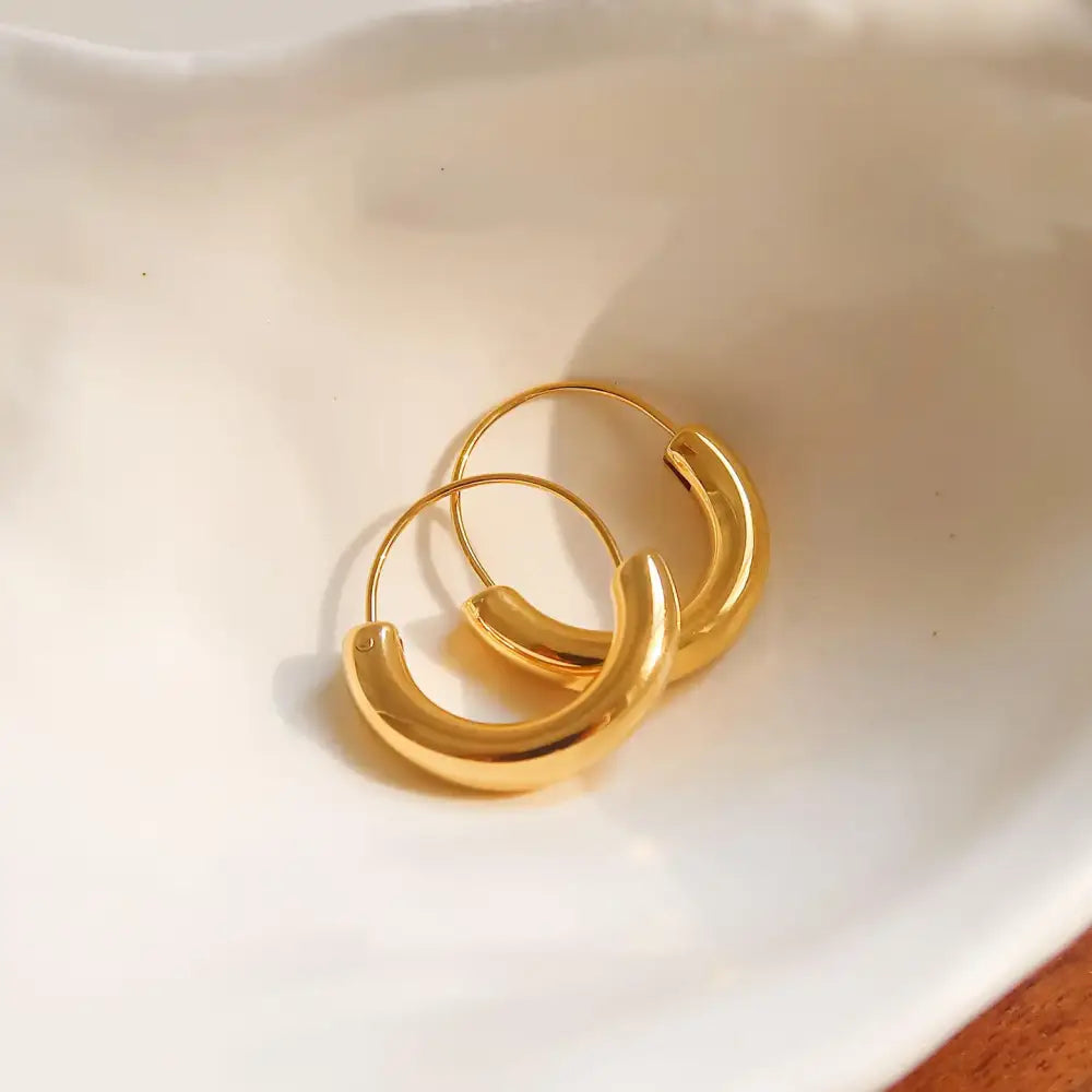 Mackenzie U-Shape Hoop Earrings - PABOOM