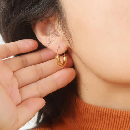 Mackenzie U-Shape Hoop Earrings - PABOOM
