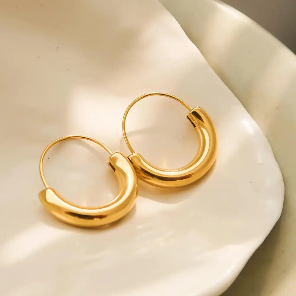 Mackenzie U-Shape Hoop Earrings - PABOOM