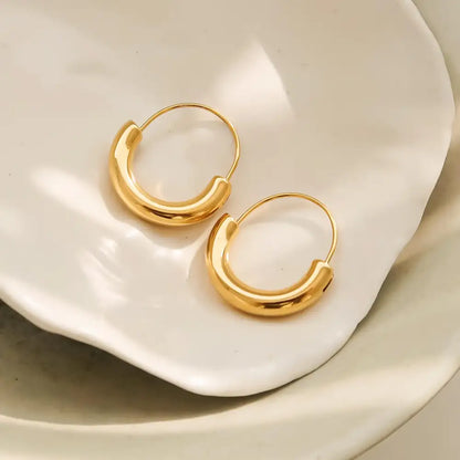 Mackenzie U-Shape Hoop Earrings - PABOOM