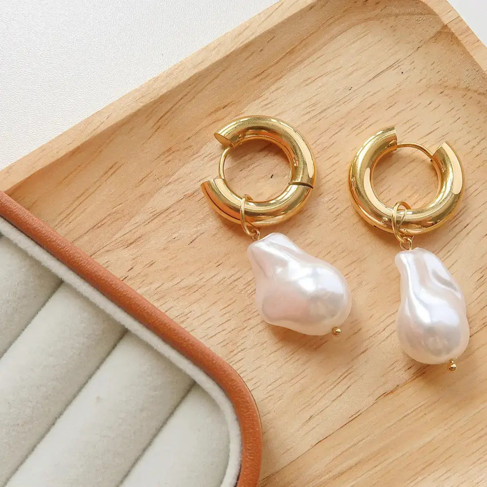 Oceana Large Pearl Earrings - PABOOM