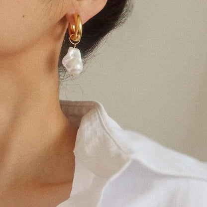 Oceana Large Pearl Earrings - PABOOM