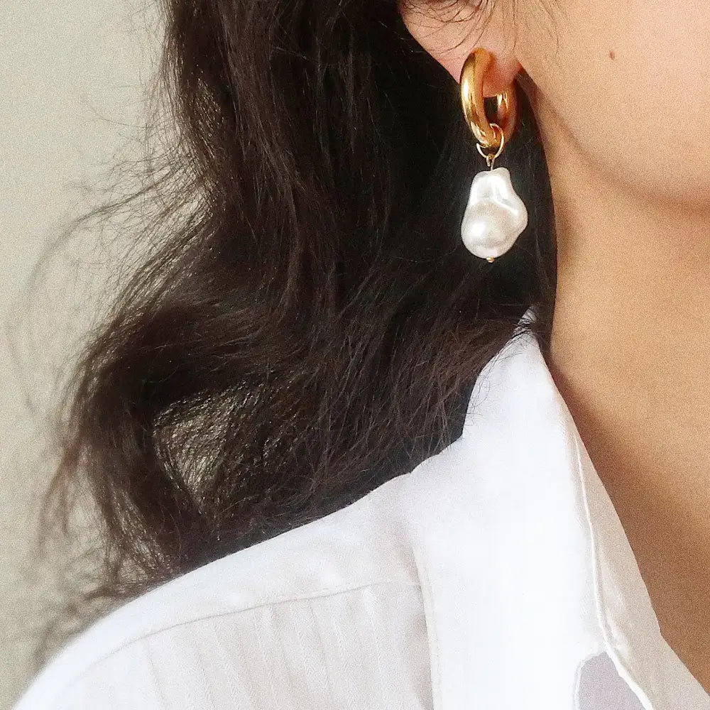 Oceana Large Pearl Earrings - PABOOM