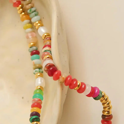 Sunny Boho Color Beaded Necklace - PABOOM