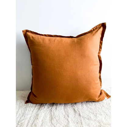 Linen Euro Cushion Cover Tobacco - PABOOM
