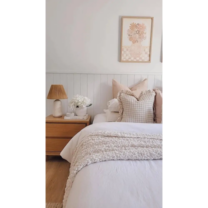 Linen Ruffle Cushion Cover - PABOOM