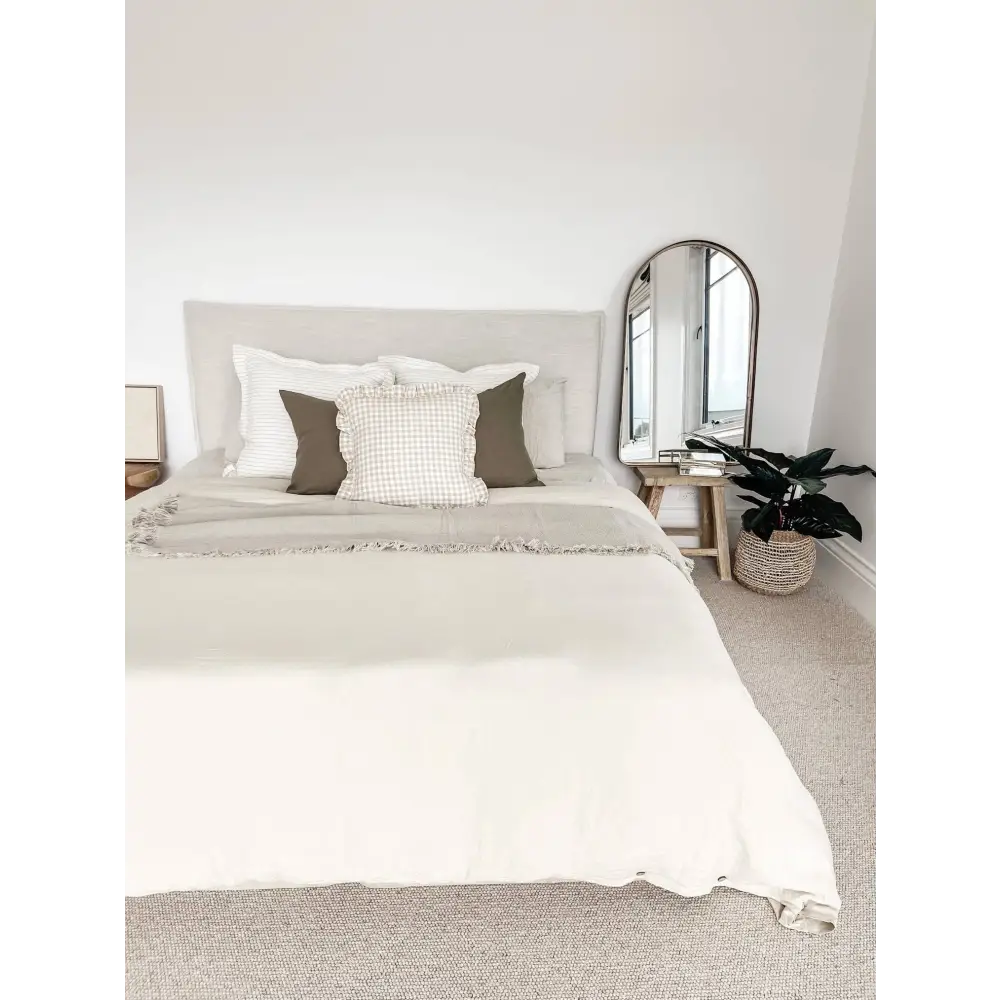 Linen Ruffle Cushion Cover - PABOOM