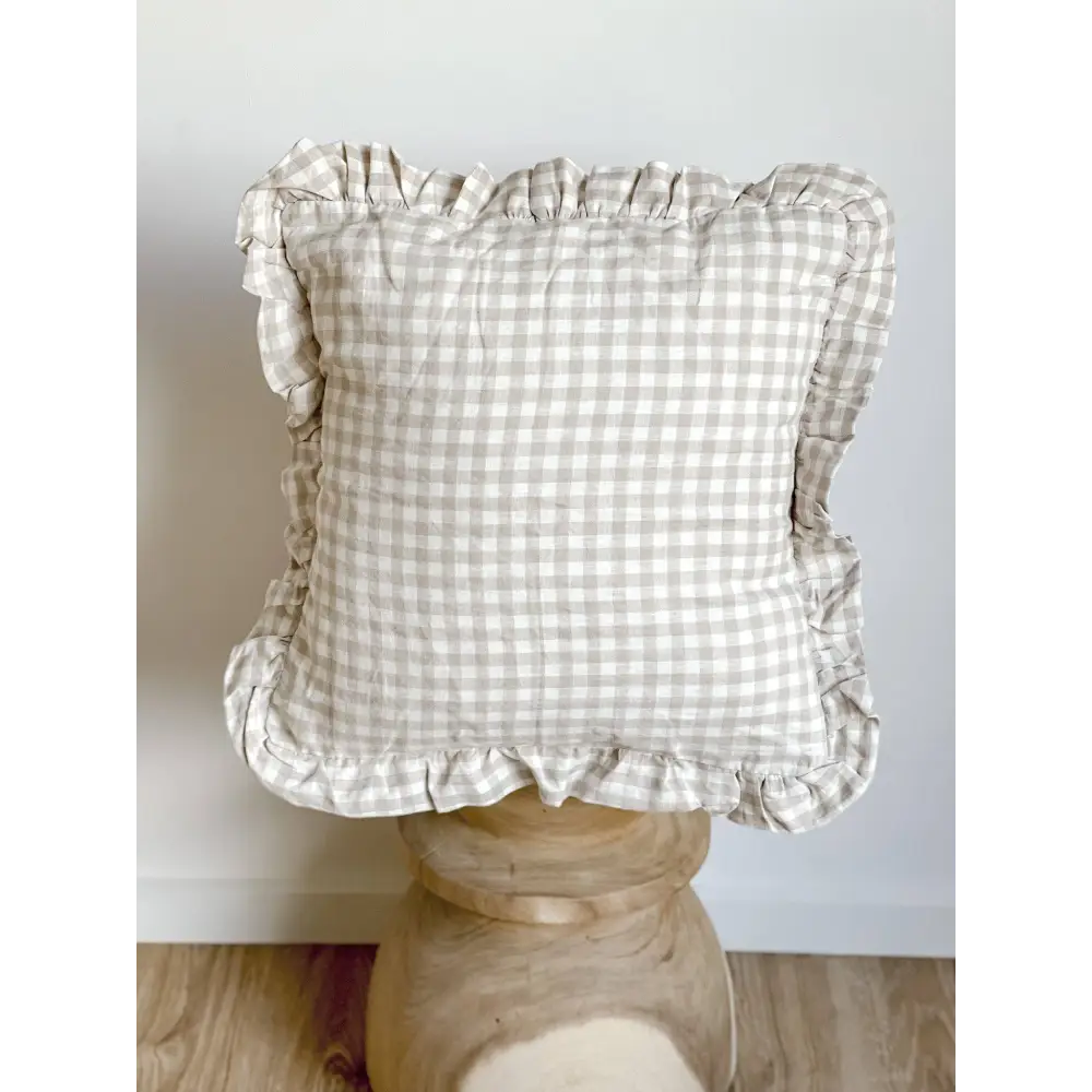 Linen Ruffle Cushion Cover - PABOOM