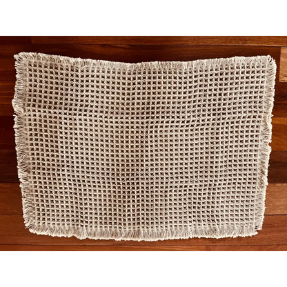 Microfiber Waffle Non slip Bath Mat Camel - PABOOM