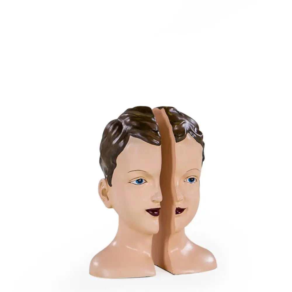 Antiqued Split Head Bookends Set/2 - PABOOM