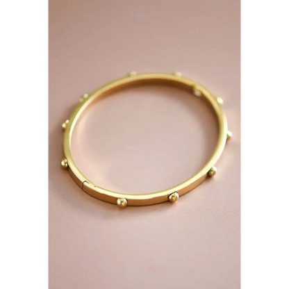 Mia Accessories - 18K Gold Plated Waterproof Stainless Steel Bangle - 7438 S0OX3T7438