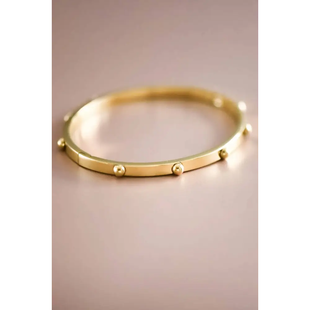Mia Accessories - 18K Gold Plated Waterproof Stainless Steel Bangle - 7438 S0OX3T7438