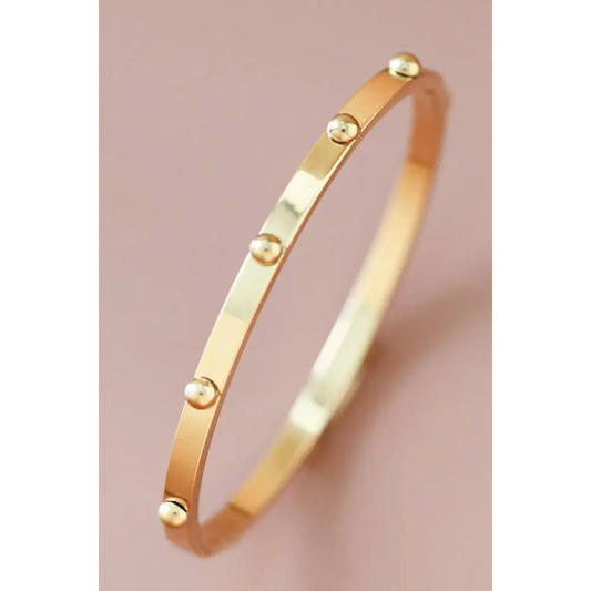 Mia Accessories - 18K Gold Plated Waterproof Stainless Steel Bangle - 7438 S0OX3T7438