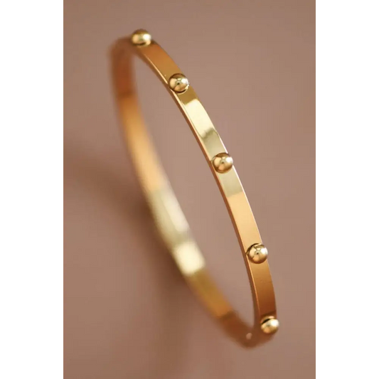 Mia Accessories - 18K Gold Plated Waterproof Stainless Steel Bangle - 7438 S0OX3T7438