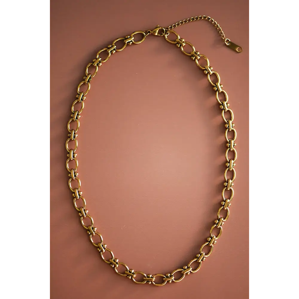 Mia Accessories - 18K Gold Plated Waterproof Stainless Steel Chain Necklace - 7002 S0OX3T7002