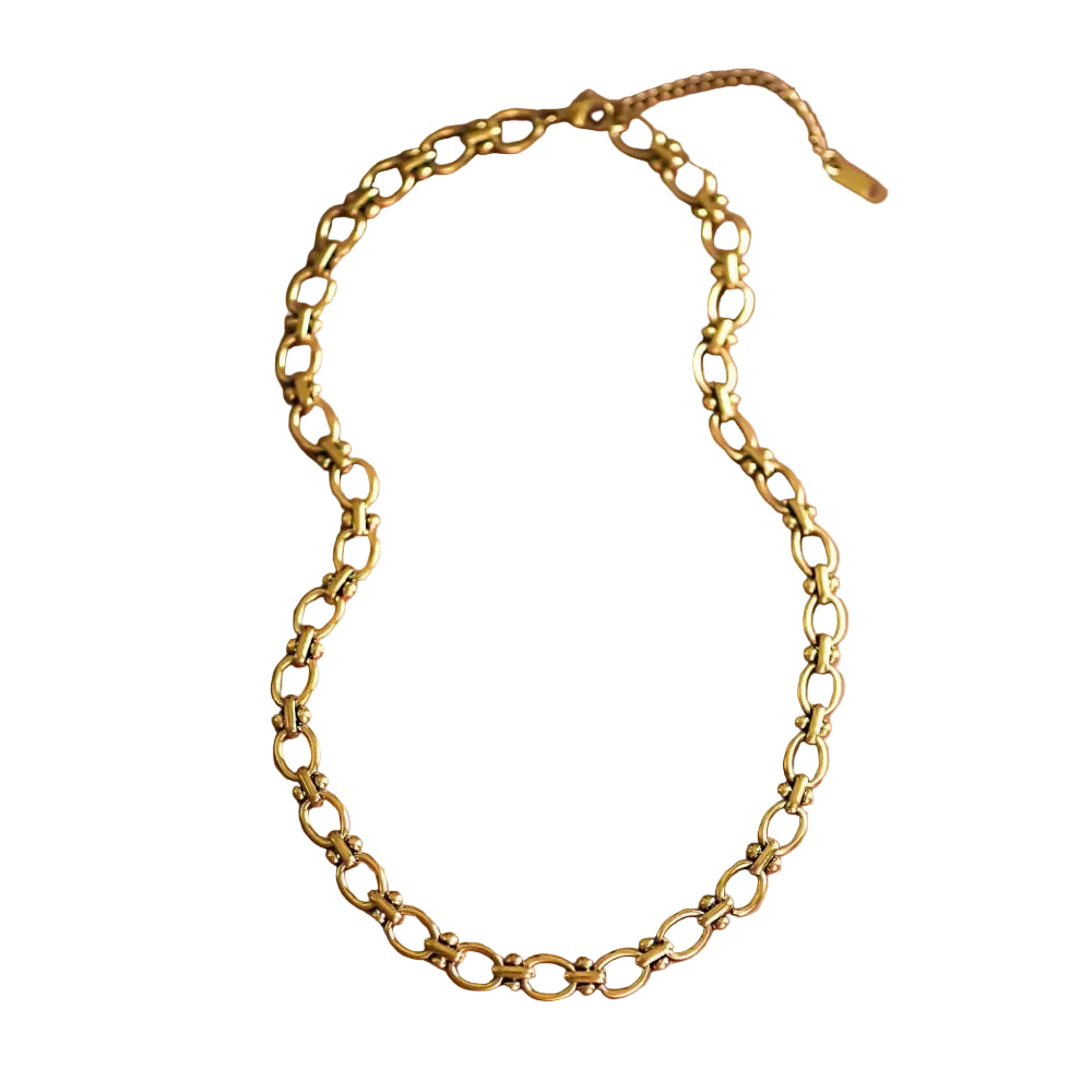 Mia Accessories - 18K Gold Plated Waterproof Stainless Steel Chain Necklace - 7002 S0OX3T7002