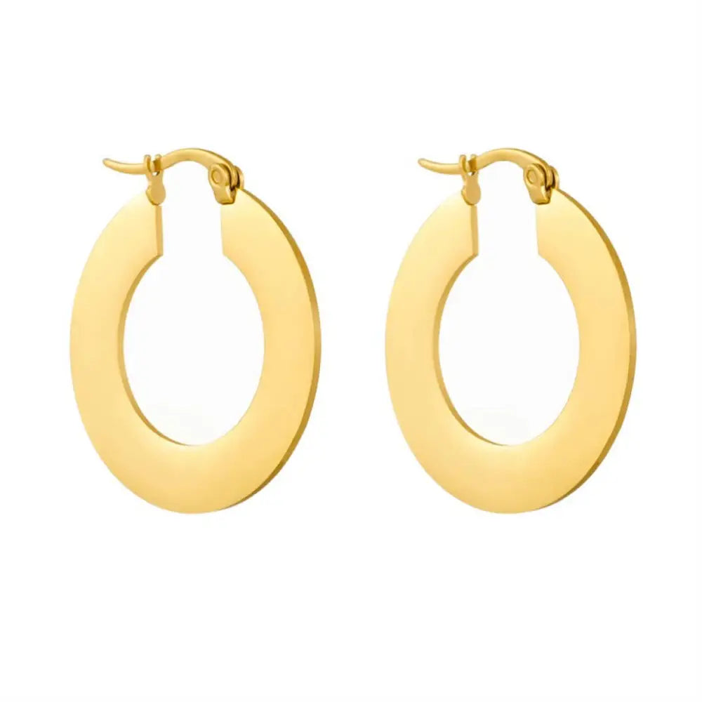 Mia Accessories - 18K Gold Plated Waterproof Stainless Steel Drop Earrings - 6925 S0OX3T6925