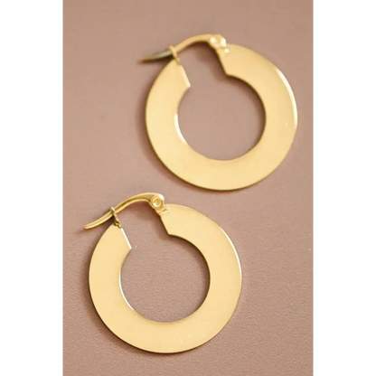 Mia Accessories - 18K Gold Plated Waterproof Stainless Steel Drop Earrings - 6925 S0OX3T6925