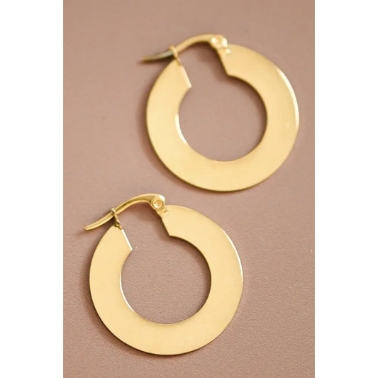 Mia Accessories - 18K Gold Plated Waterproof Stainless Steel Drop Earrings - 6925 S0OX3T6925