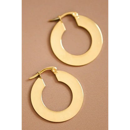 Mia Accessories - 18K Gold Plated Waterproof Stainless Steel Drop Earrings - 6925 S0OX3T6925