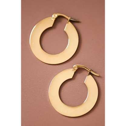 Mia Accessories - 18K Gold Plated Waterproof Stainless Steel Drop Earrings - 6925 S0OX3T6925