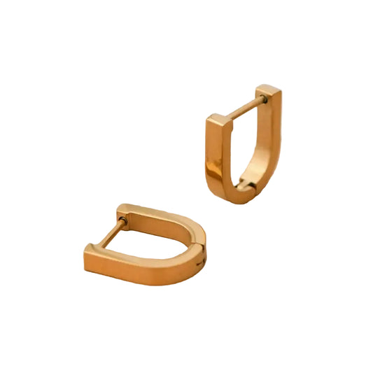 Mia Accessories - 18K Gold Plated Waterproof Stainless Steel Hoop Earrings - 7116 S0OX3T7116