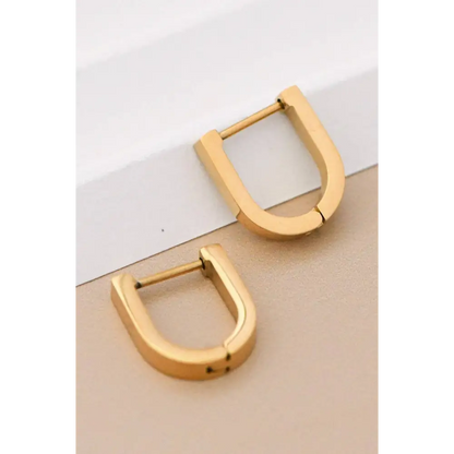 Mia Accessories - 18K Gold Plated Waterproof Stainless Steel Hoop Earrings - 7116 S0OX3T7116