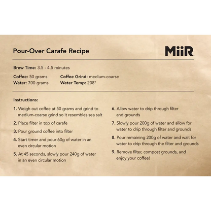 Miir Standard Carafe Black - PABOOM