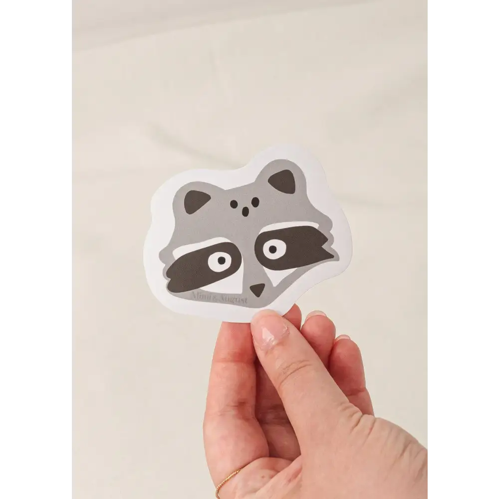 Cute Racoon Vinyl Sticker - PABOOM