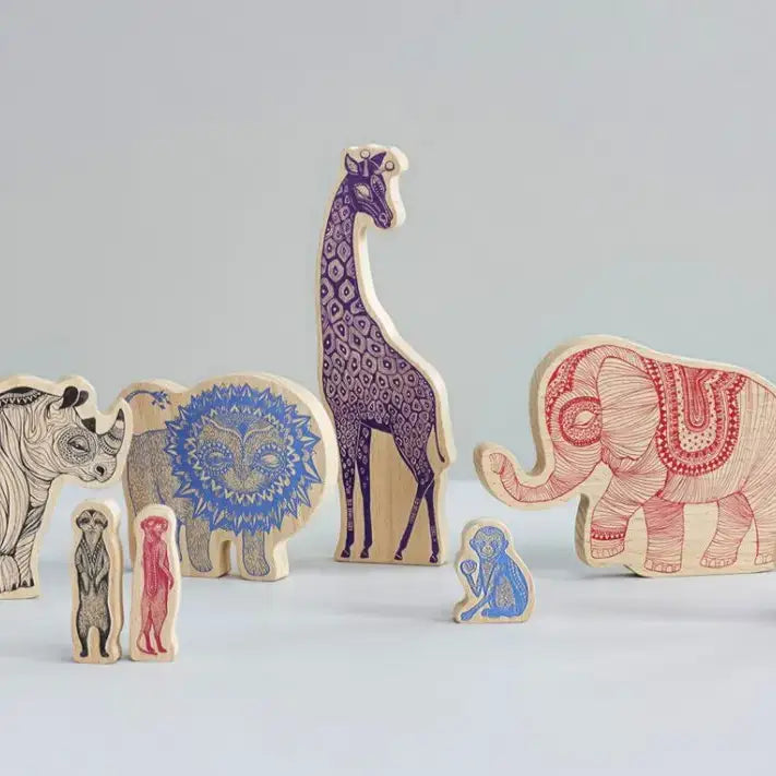 African Wooden Animals - PABOOM