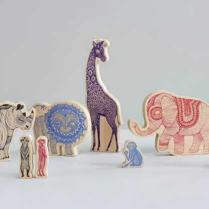 African Wooden Animals - PABOOM