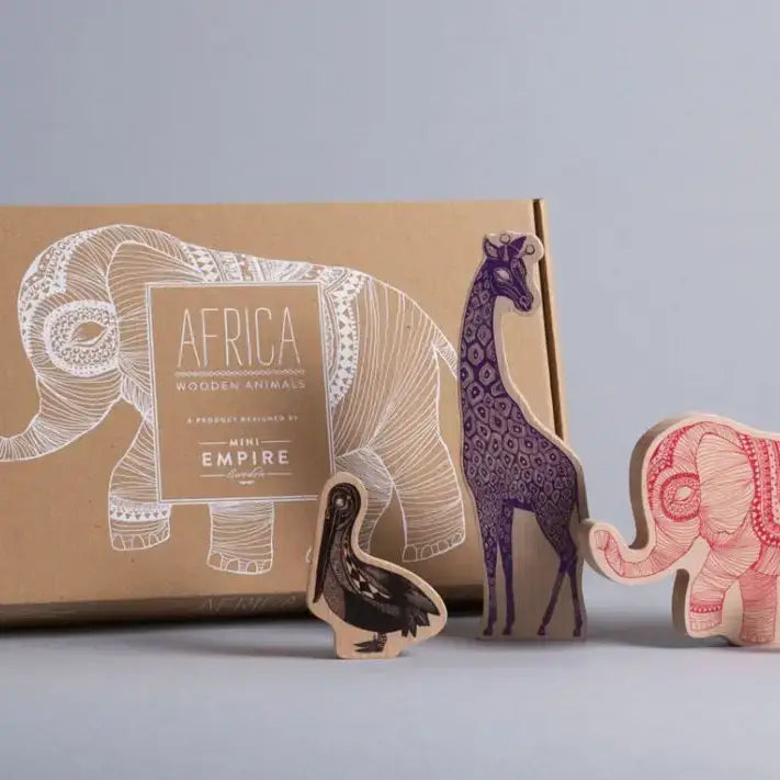 African Wooden Animals - PABOOM