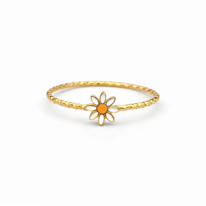 Mio Queena - Enamel Daisy Ring