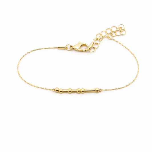 Mio Queena - “I Can” Morse Code Bracelet