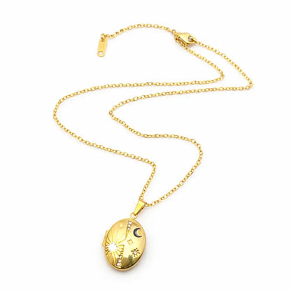 Mio Queena - Star Moon Locket Charm Necklace